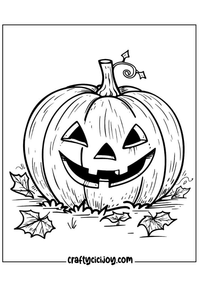 Pumpkin Coloring Pages For Adults 11