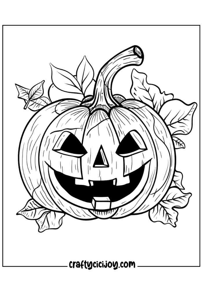 Pumpkin Coloring Pages For Adults 13