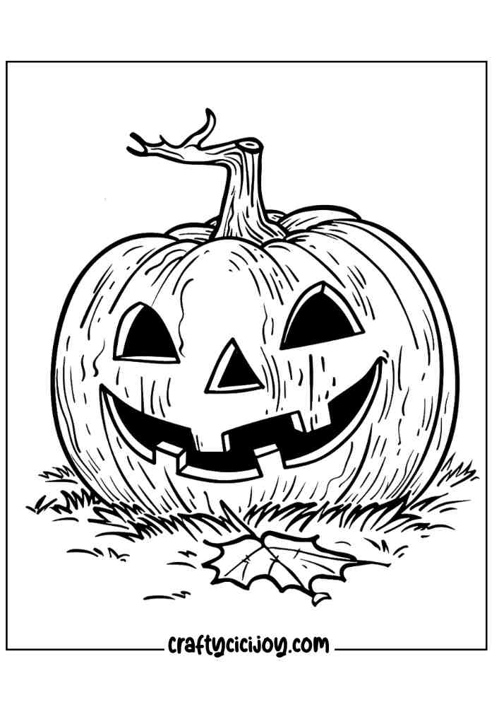 Pumpkin Coloring Pages For Adults 20