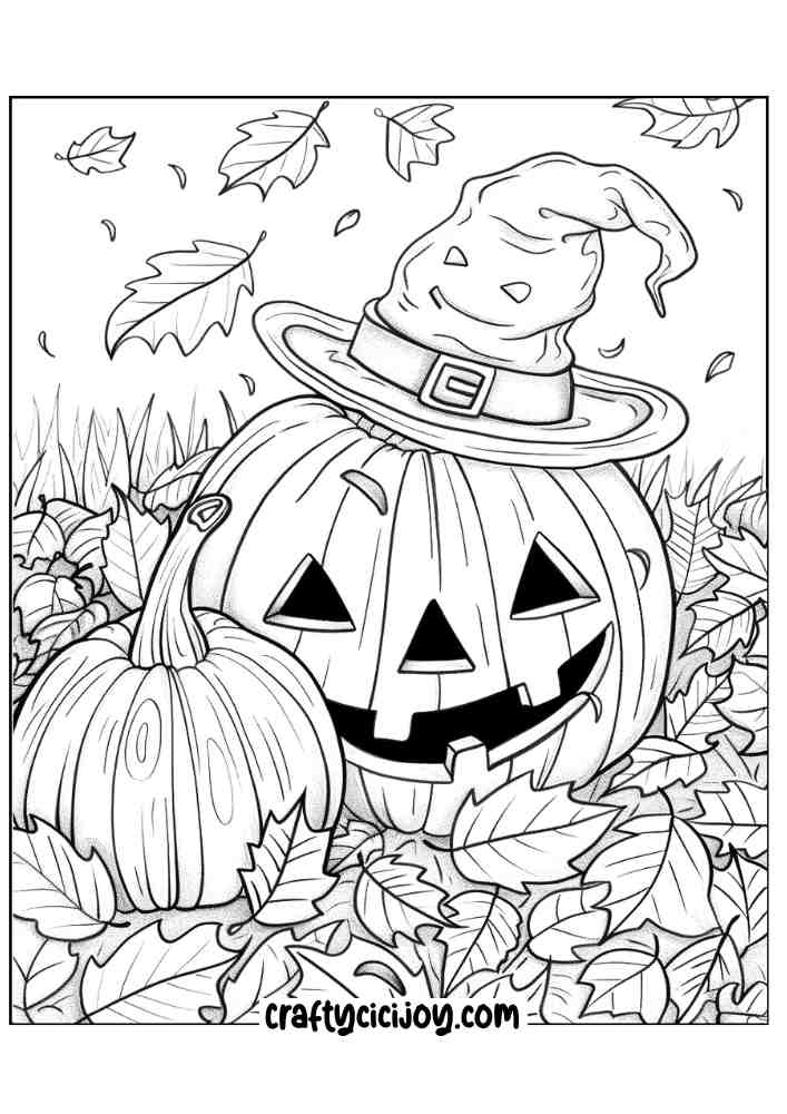 Pumpkin Coloring Pages For Adults 21