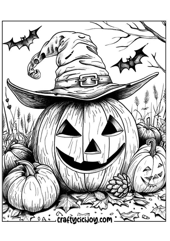 Pumpkin Coloring Pages For Adults 24
