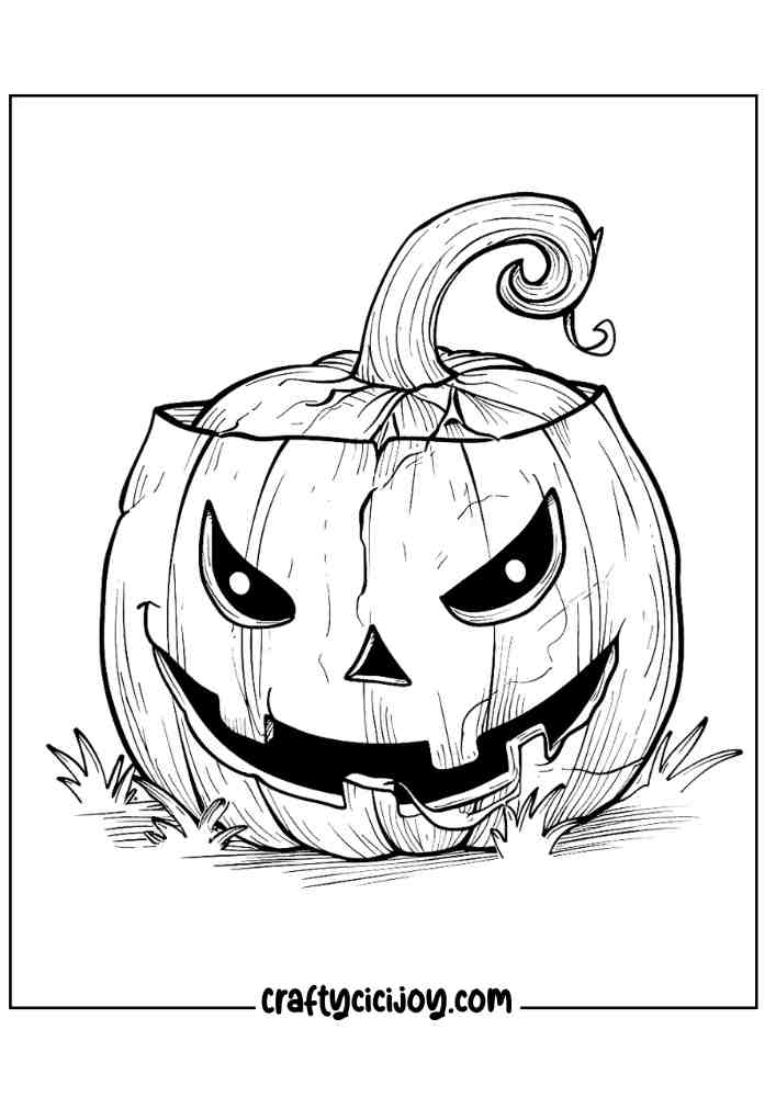 Pumpkin Coloring Pages For Adults 26