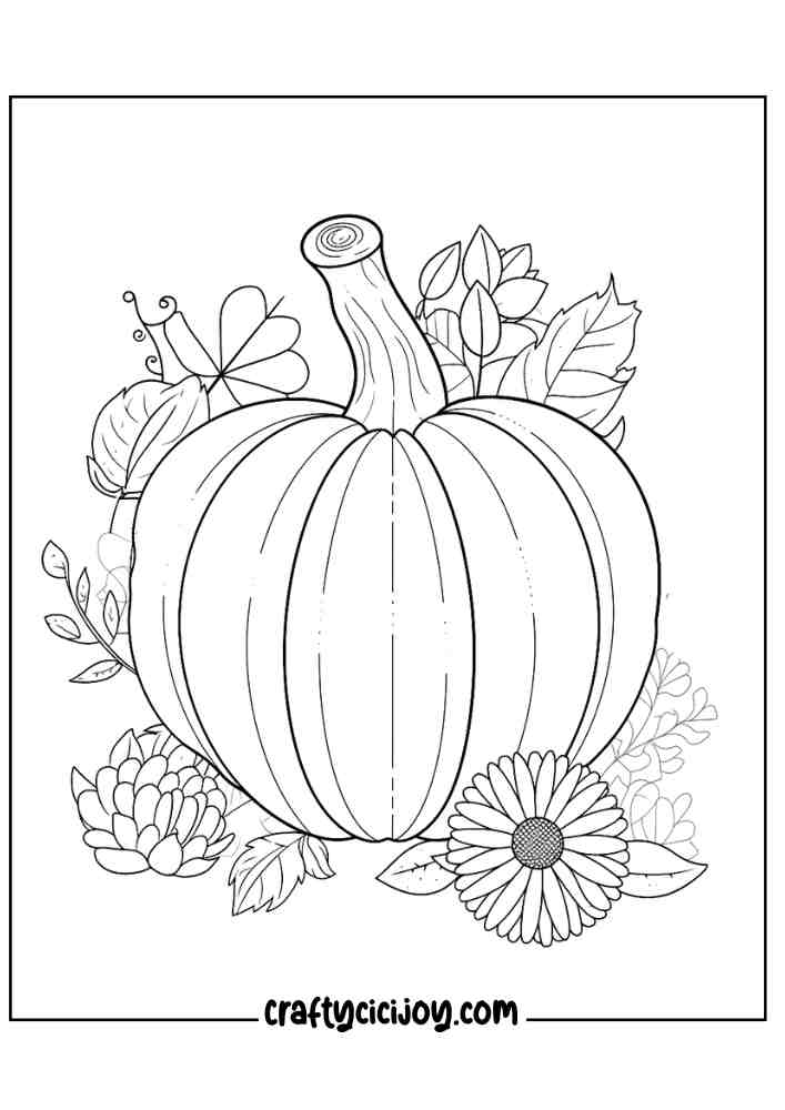 Pumpkin Coloring Pages For Adults 30