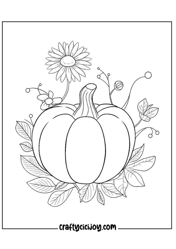 Pumpkin Coloring Pages For Adults 33