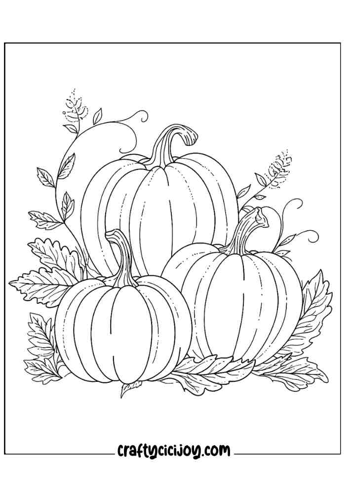Pumpkin Coloring Pages For Adults 34