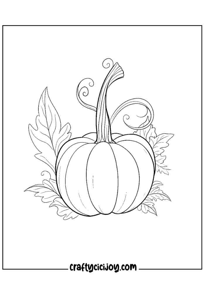 Pumpkin Coloring Pages For Adults 35