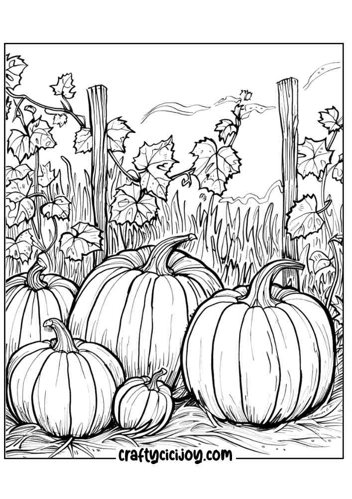 Pumpkin Coloring Pages For Adults 8