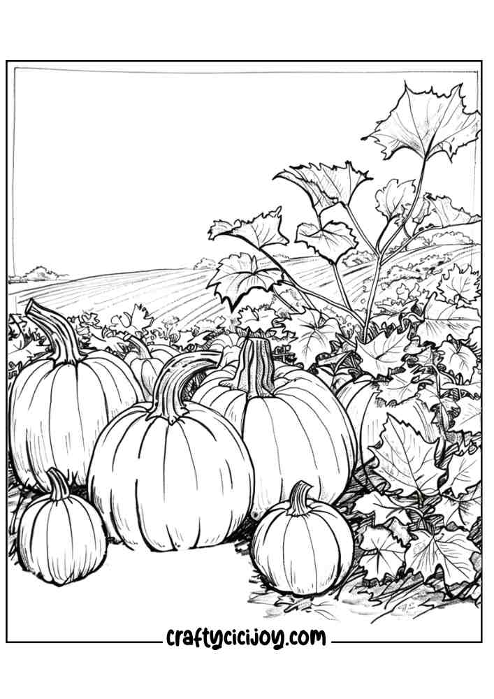 Pumpkin Coloring Pages For Adults 9