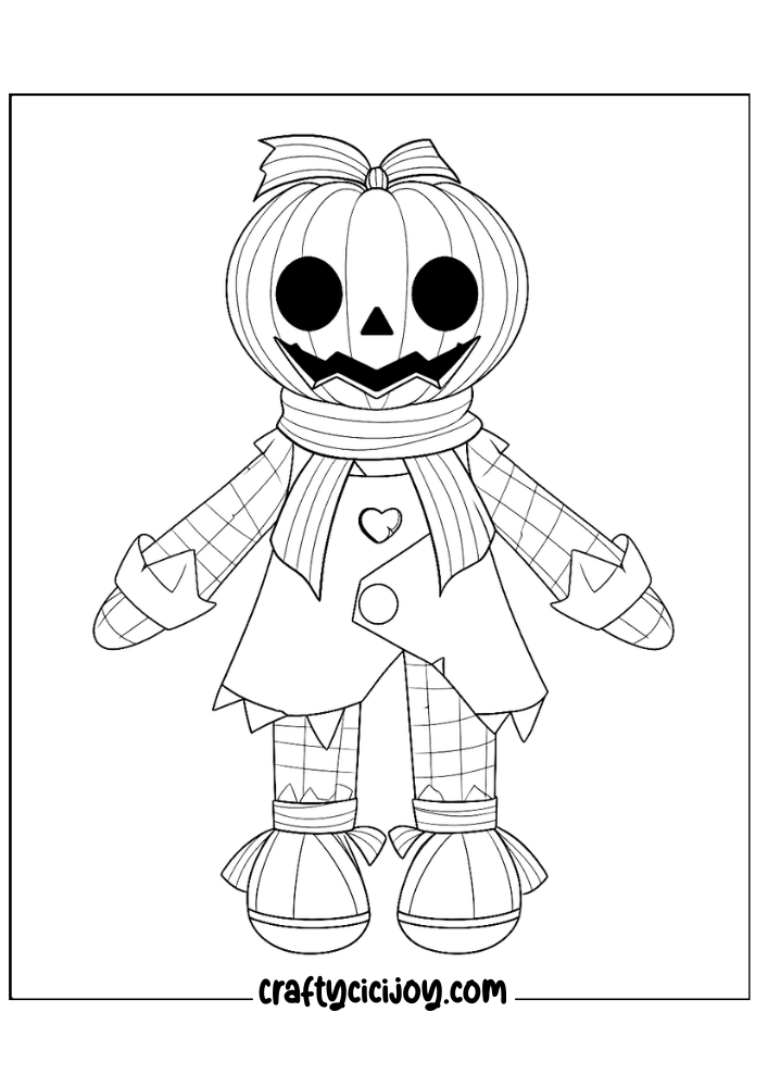 Scarecrow Coloring Pages 1