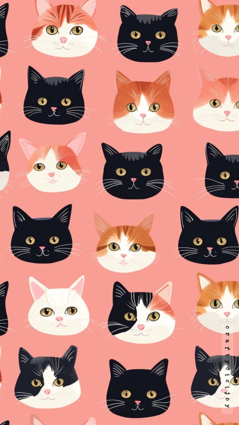 aesthetic-cute-cat-phone-wallpaper