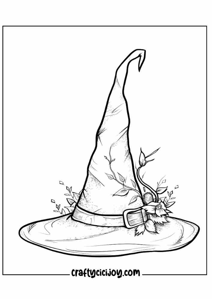 Aesthetic Halloween Coloring Pages 13