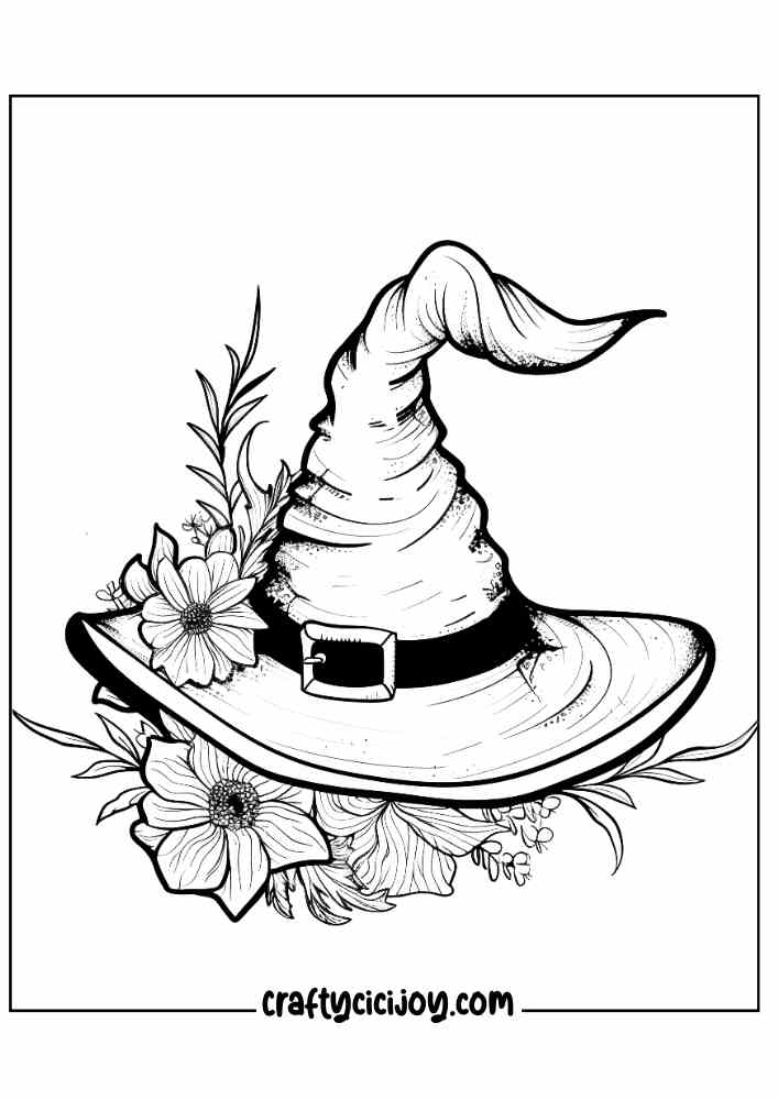 Aesthetic Halloween Coloring Pages 15