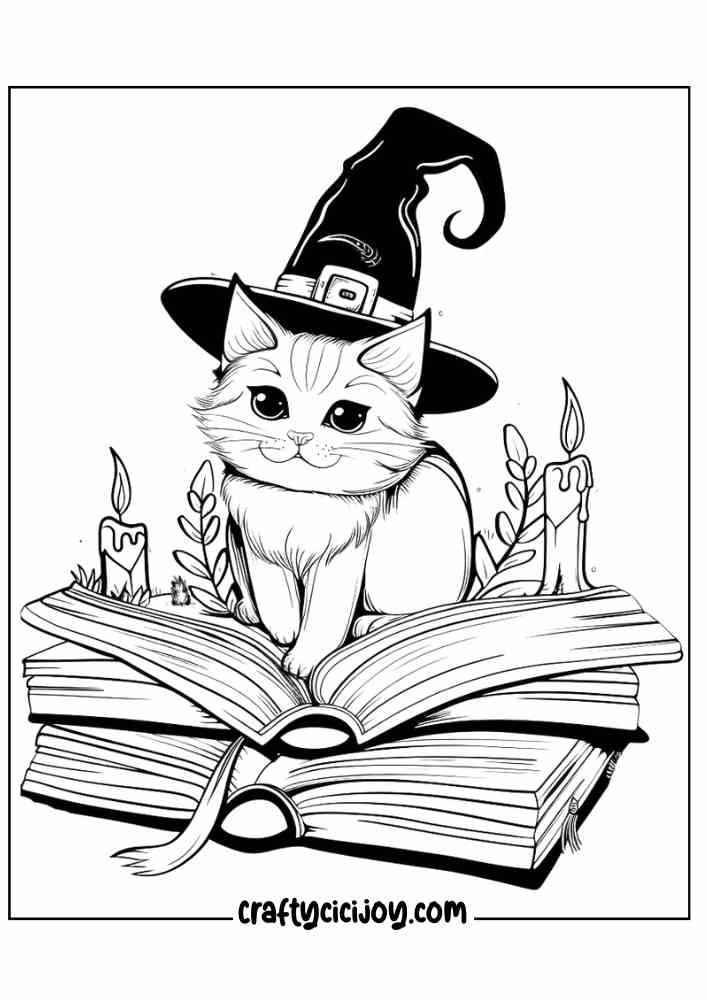 Aesthetic Halloween Coloring Pages 16