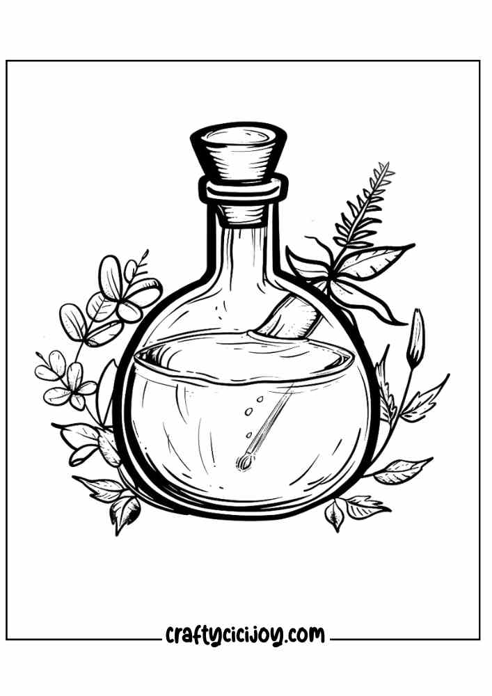 Aesthetic Halloween Coloring Pages 21