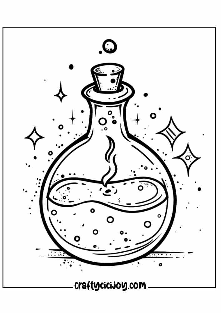 Aesthetic Halloween Coloring Pages 22