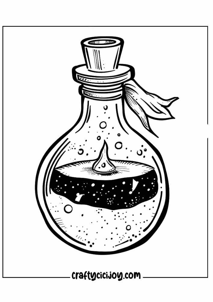 Aesthetic Halloween Coloring Pages 23