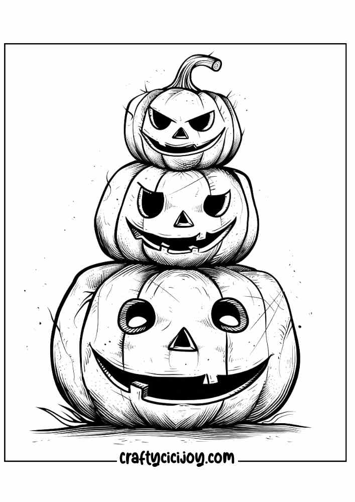 Aesthetic Halloween Coloring Pages 25