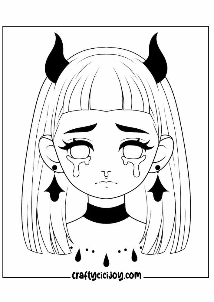 Aesthetic Halloween Coloring Pages 26