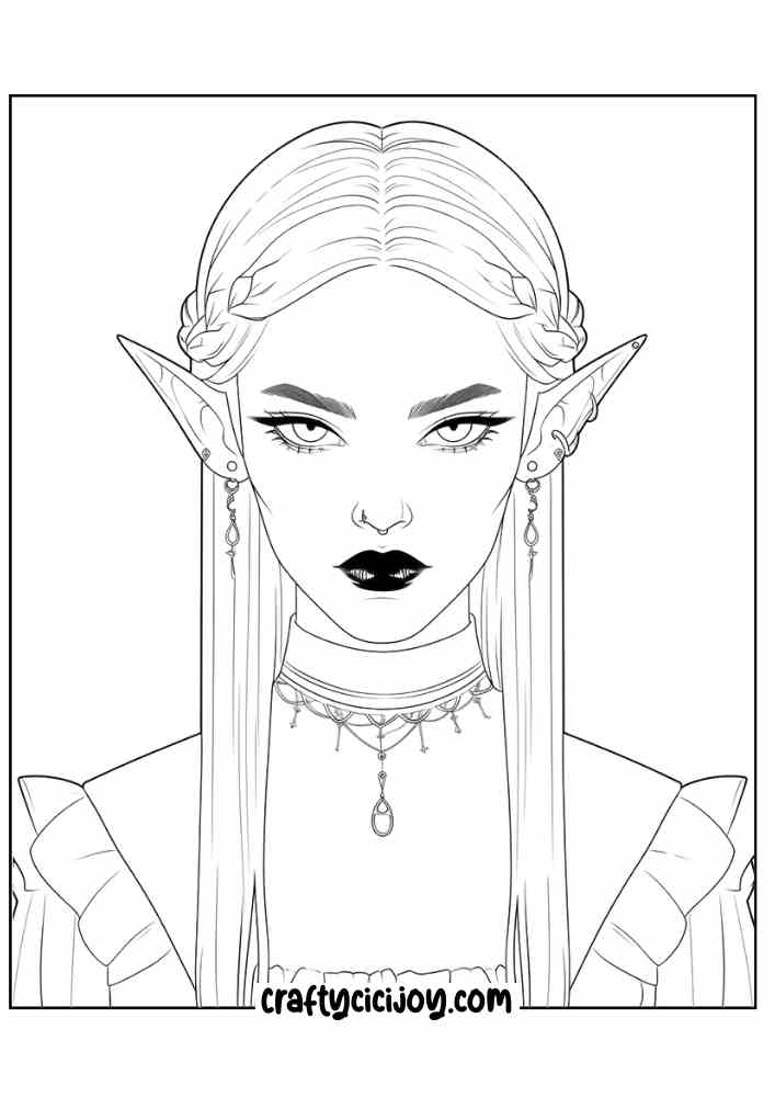 Aesthetic Halloween Coloring Pages 28