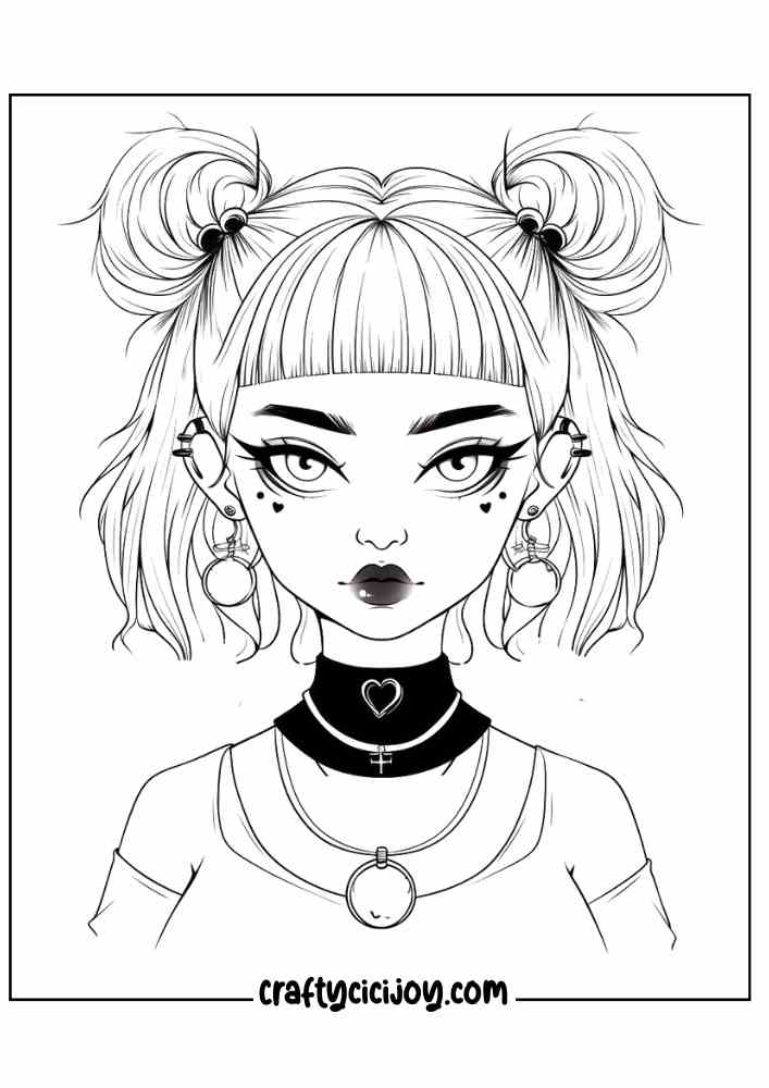 Aesthetic Halloween Coloring Pages 32