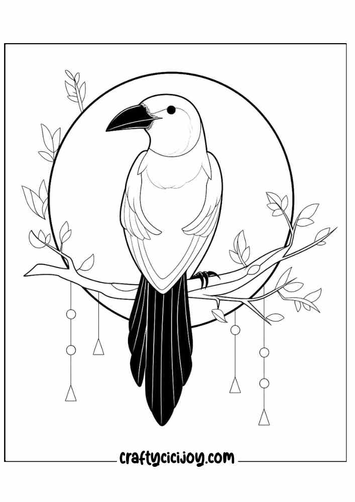 Aesthetic Halloween Coloring Pages 34