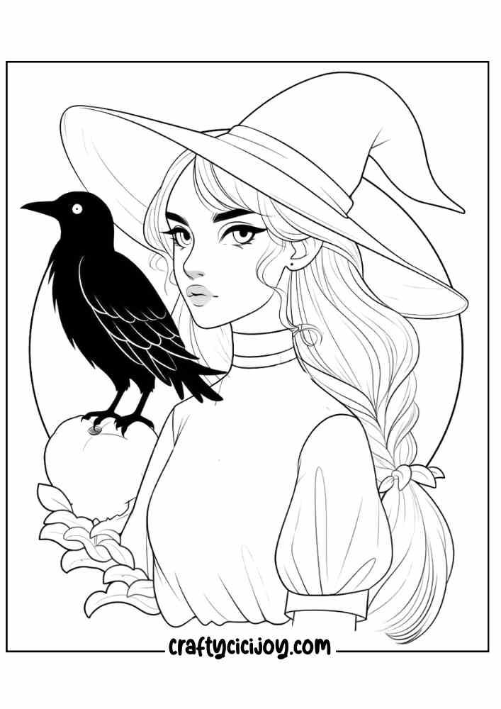 Aesthetic Halloween Coloring Pages 35