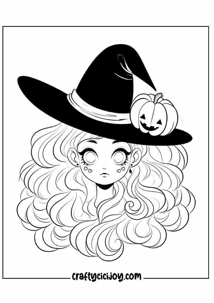 Aesthetic Halloween Coloring Pages 39