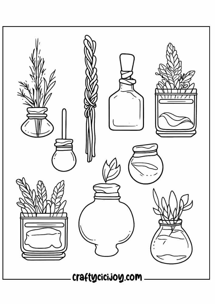 Aesthetic Halloween Coloring Pages 4