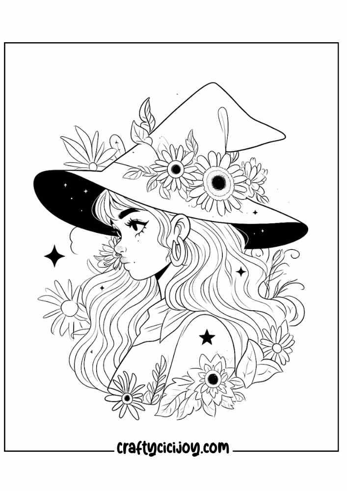 Aesthetic Halloween Coloring Pages 53