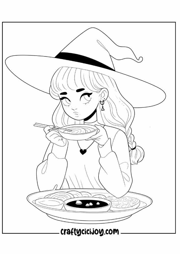 Aesthetic Halloween Coloring Pages 57