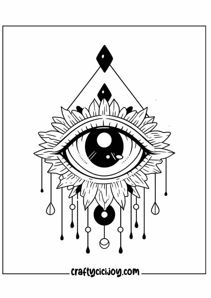 Aesthetic Halloween Coloring Pages 9