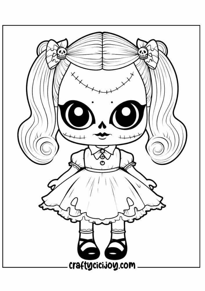 Aesthetic Halloween Coloring Pages