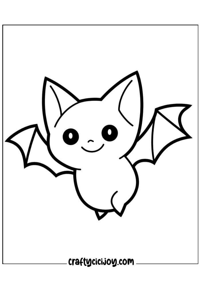 Bat Coloring Pages 10