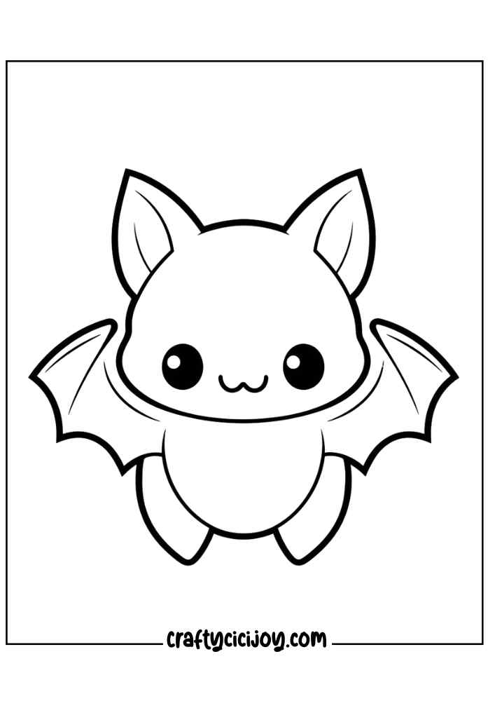 Bat Coloring Pages 13