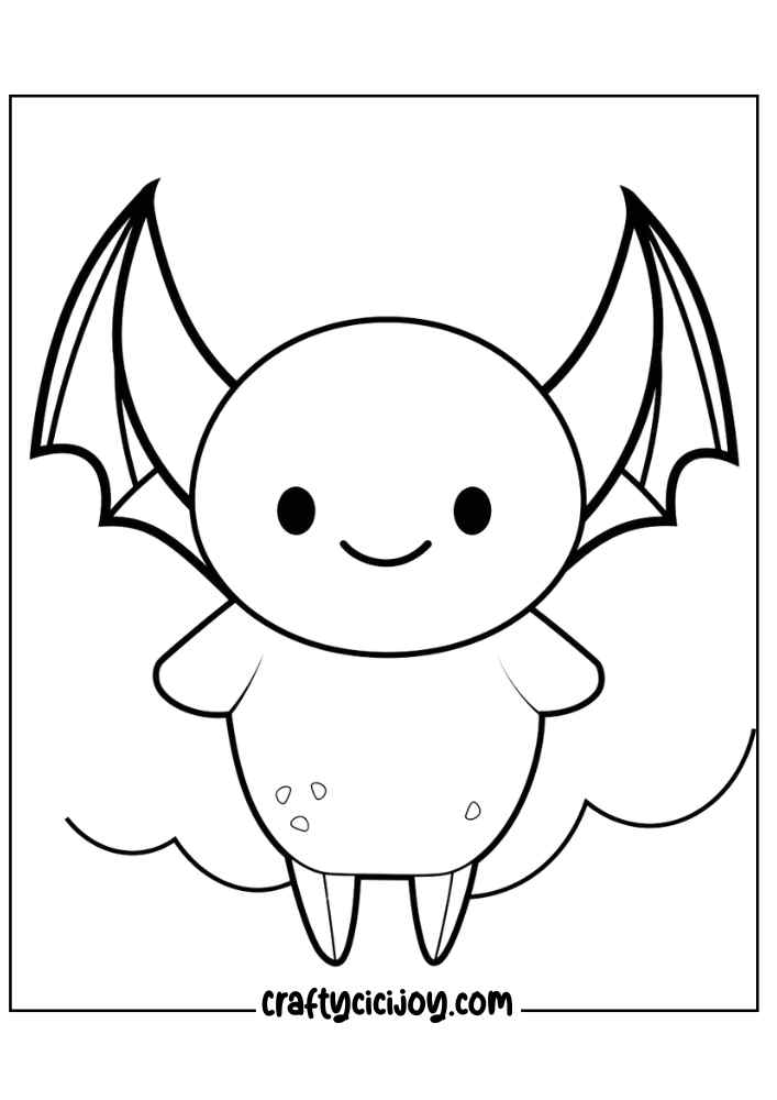 Bat Coloring Pages 18