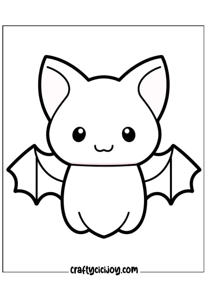 Bat Coloring Pages 23