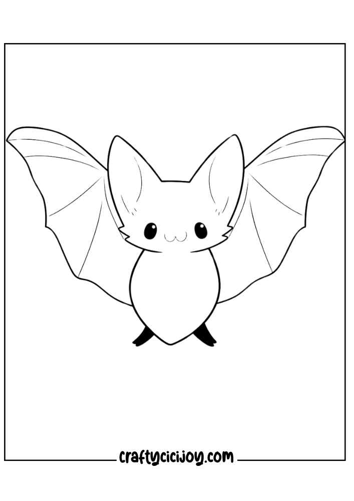 Bat Coloring Pages 3