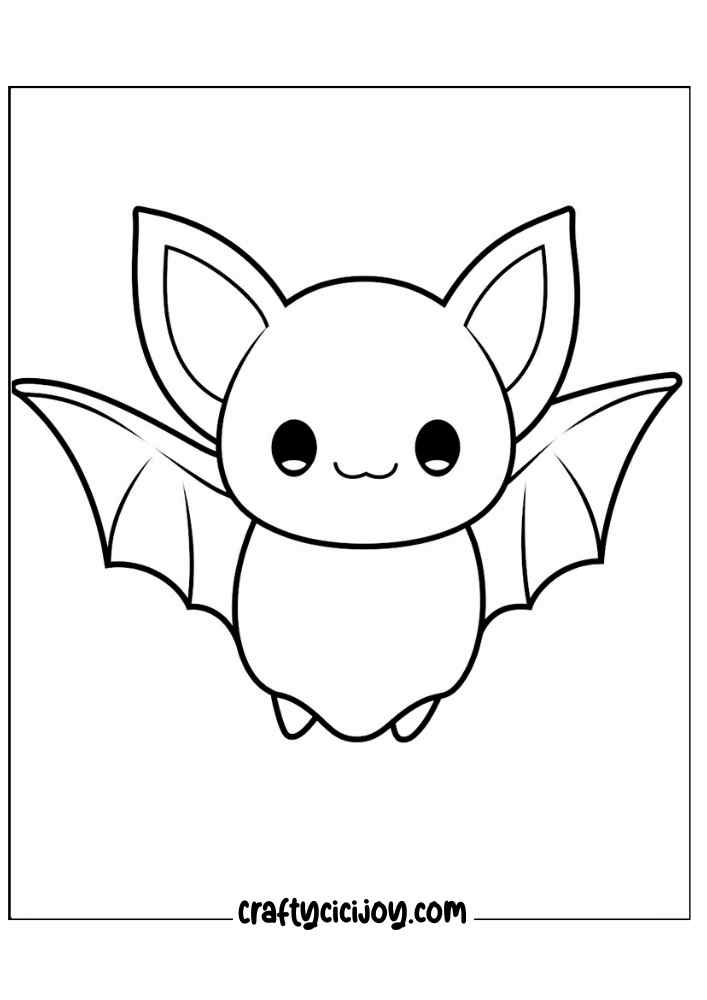 Bat Coloring Pages 5