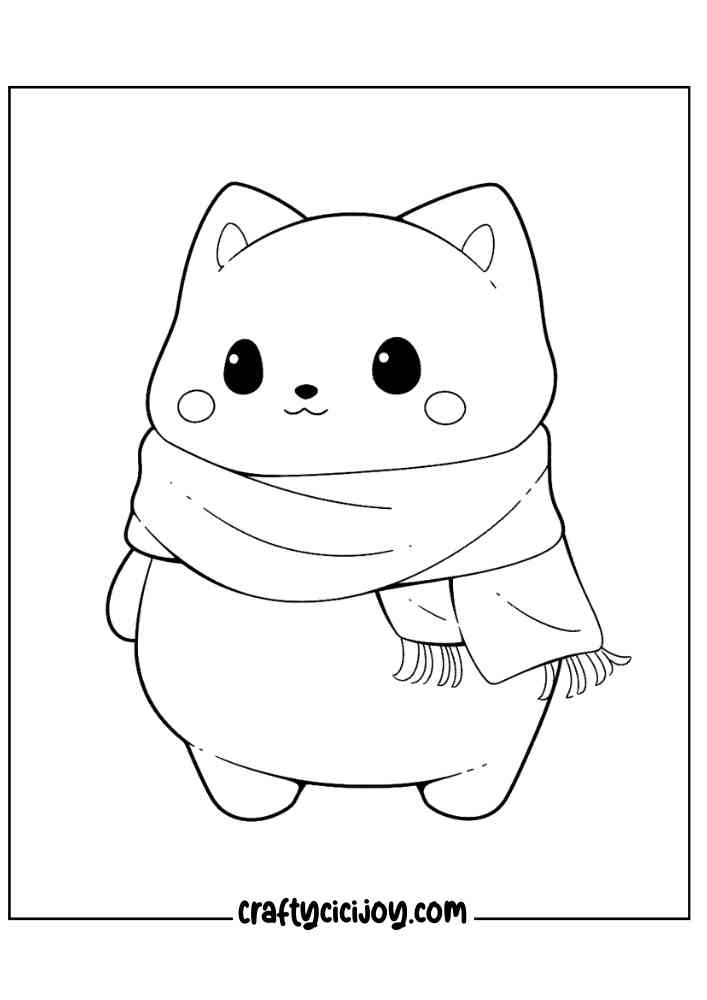 Cute Fall Coloring Pages 16