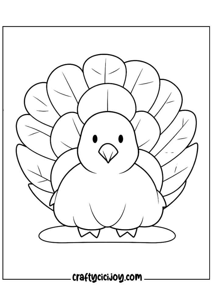 Cute Fall Coloring Pages 19
