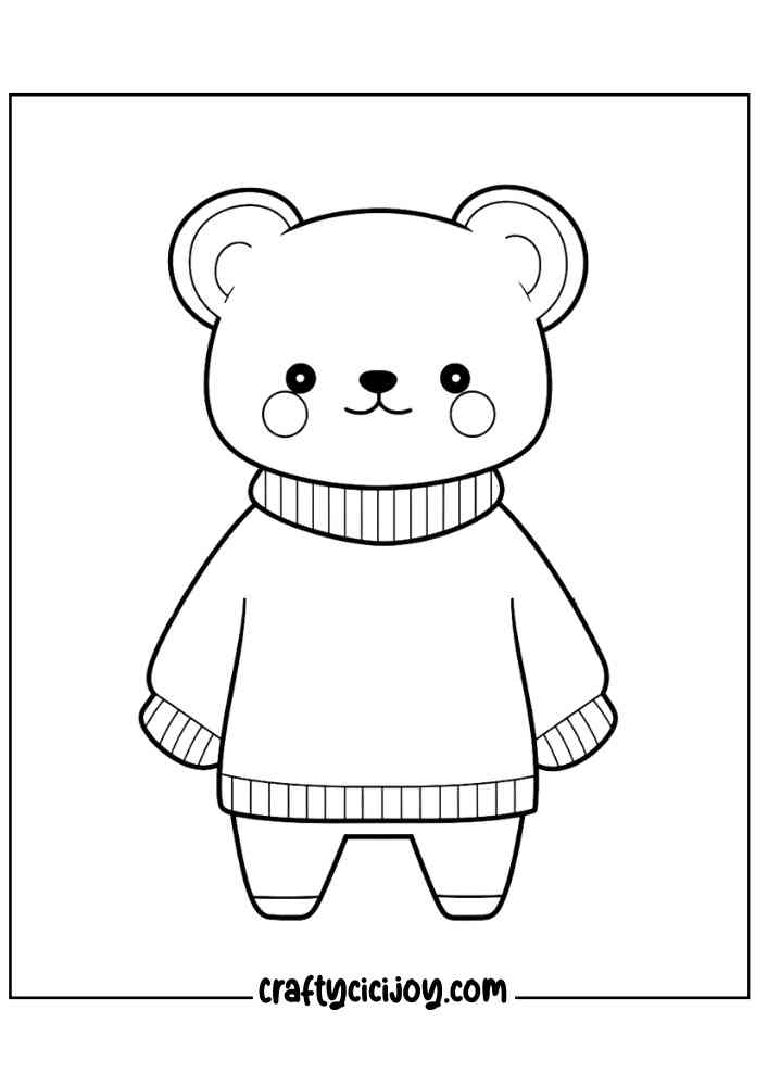 Cute Fall Coloring Pages 23