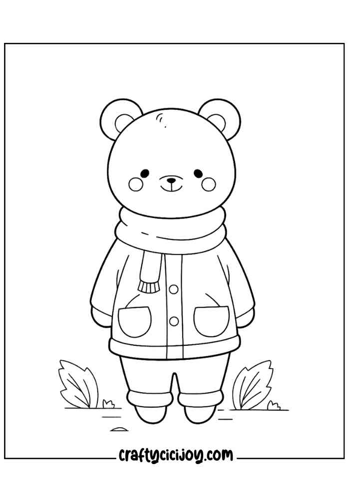 Cute Fall Coloring Pages 45