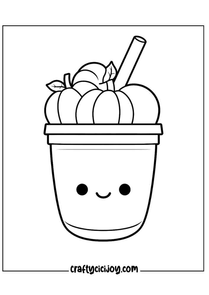 Cute Fall Coloring Pages 47