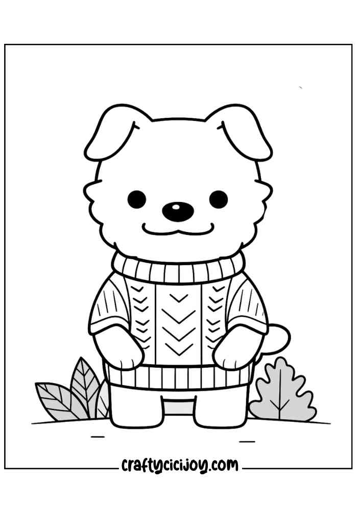 Cute Fall Coloring Pages 51