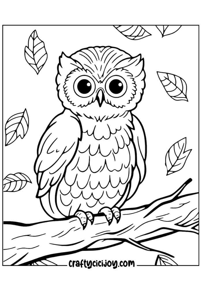 Cute Fall Coloring Pages 52