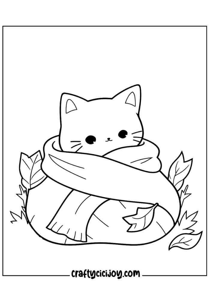 Cute Fall Coloring Pages 55