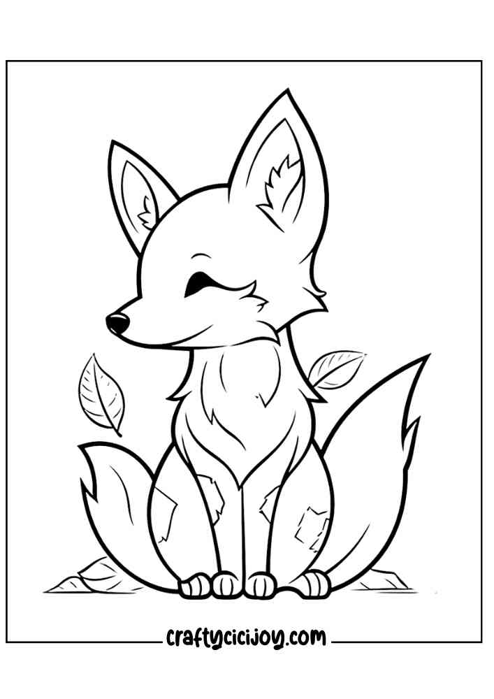 Cute Fall Coloring Pages 8