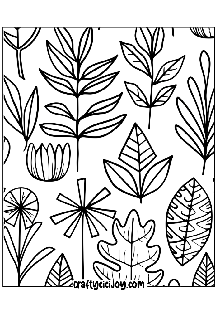 calming coloring page