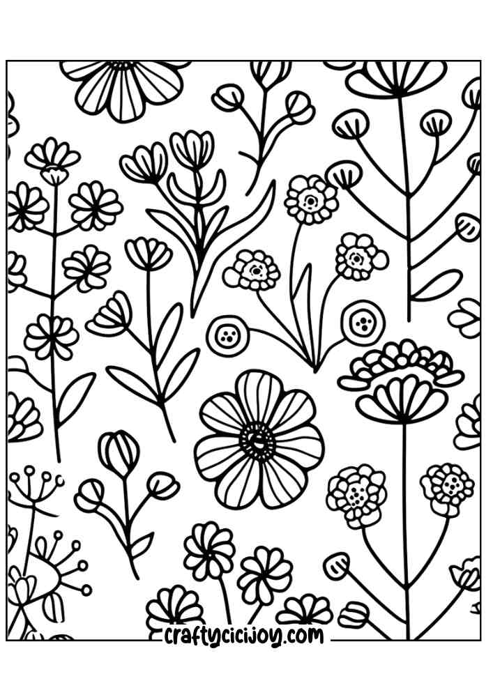 Easy Coloring Pages For Adults 120