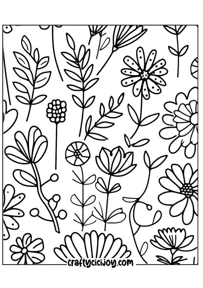 Easy Coloring Pages For Adults 123